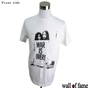 バンドTシャツ Wall of fame John Lennon&Yoko Ono ジョン・レノン&オノ・ヨーコ 音楽 プリントTシャツ グッズ ロック 洋楽 Tシャツ 男女兼用 サイズM&L