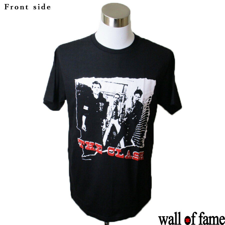 バンドTシャツ Wall of fame The Clash ザ クラッシュ 音楽 プリントTシャツ パンクロック ロックT フェス ファッション 洋楽 Tシャツ 男女兼用 サイズM＆L