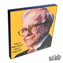 アートパネル Warren Buffett ウォーレン・バフェット 投資の神様・オマハの賢人 インテリア 投資のお守りとして ウォールアート 偉人 レジェンド アートグッズ おしゃれ イラスト 絵 絵画 ポップアート アートフレーム 雑貨