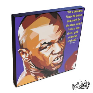 ポップアートフレーム Mike Tyson マイク・タイソン KEETATAT SITTHIKET アートパネル インテリア 雑貨 店舗 内装 玄関 おしゃれ ポスター 絵 イラスト 壁掛け ボクシング選手 プロボクサー 元世界王者