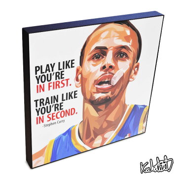 Stephen Curry　ステファン・カリー KEETATAT SITTHIKET キータタット・シティケット ポップアート アートパネル アートフレーム 絵 イラスト グラフィック 壁掛け おしゃれ インテリア バスケットボール選手 NBA ステフィン・カリー ゴールデンステート・ウォリアーズ