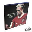 ポップアートフレーム Dennis Bergkamp　デニス・ベルカンプ KEETATAT SITTHIKET アートパネル インテリア 雑貨 店舗 内装 玄関 おしゃれ ポスター 絵 イラスト 壁掛け サッカー選手 フォワード アイスマン アーセナル プレミアリーグ レジェンド オランダ代表