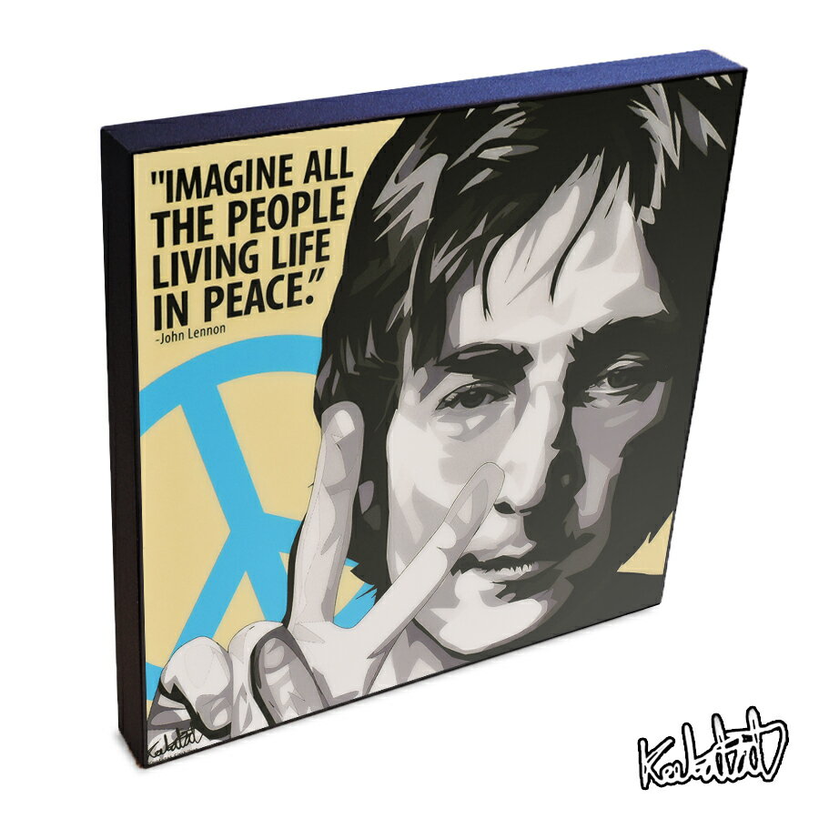 ポイント10倍 3 17 10 59まで John Lennon3 ジョン レノン3 Keetatat Sitthiket アートフレーム アートパネル インテリア 雑貨 店舗 内装 玄関 おしゃれ ポップアート ポスター 絵 イラスト 壁掛け ビートルズ The Beatles ロック 伝説 レジェンド スター 音楽の