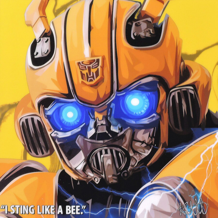 ポイント10倍 シャボー Keetatat 3 19 22 00 3 26 10 59まで アートパネル 特大52ｃｍサイズ Nikka Bumblebee バンブルビー トランスフォーマー 黄色 ロボット アメコミ 映画 ポスター 壁掛け オシャレ インテリア グッズ おしゃれ イラスト 絵 絵画 ポップ