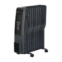 オイルヒーター 省エネ 8 - 10 畳 ブラック 11枚フィンオイルヒーター 暖房器具 デジタル表 ...