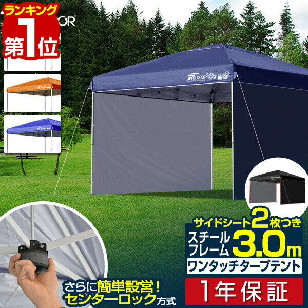 【楽天1位】タープテント 3m サイド