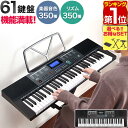 【楽天1位】RiZKiZ 電子キーボード 61鍵盤 選べるスタンド/チェア/カバーセットも 電子ピアノ シンセサイザー AC/乾電池駆動 持ち運び 楽器 練習 ...