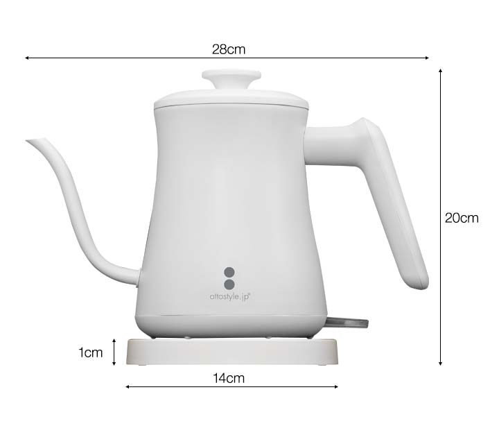 電気ケトル 600ml 細口 ステンレス ドリップケトル 湯沸かしポット 電気ポット 小型 軽量 コードレス お茶 お湯 コーヒー 紅茶 空焚き防止 自動停止 安全 PSE取得 コーヒーポット 電気 やかん おしゃれ 1人暮らし 新生活 キッチン家電 白 1年保証 ■[送料無料][あす楽]