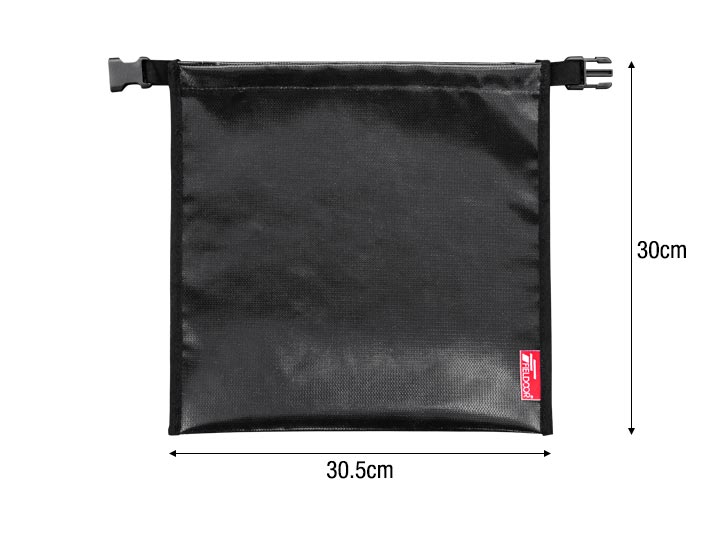 FIELDOOR 炭処理袋 火消し袋 30cm Sサイズ 容量4L 炭袋 薪袋 炭入れ袋 火消し壺 炭火 難燃 耐熱 グラスファイバー 防水生地 シリコン 軽量 コンパクト 焚き火 焚火 収納バッグ ロールアップ アウトドア BBQ キャンプ 1年保証 ■[送料無料][メール便] - Image 3