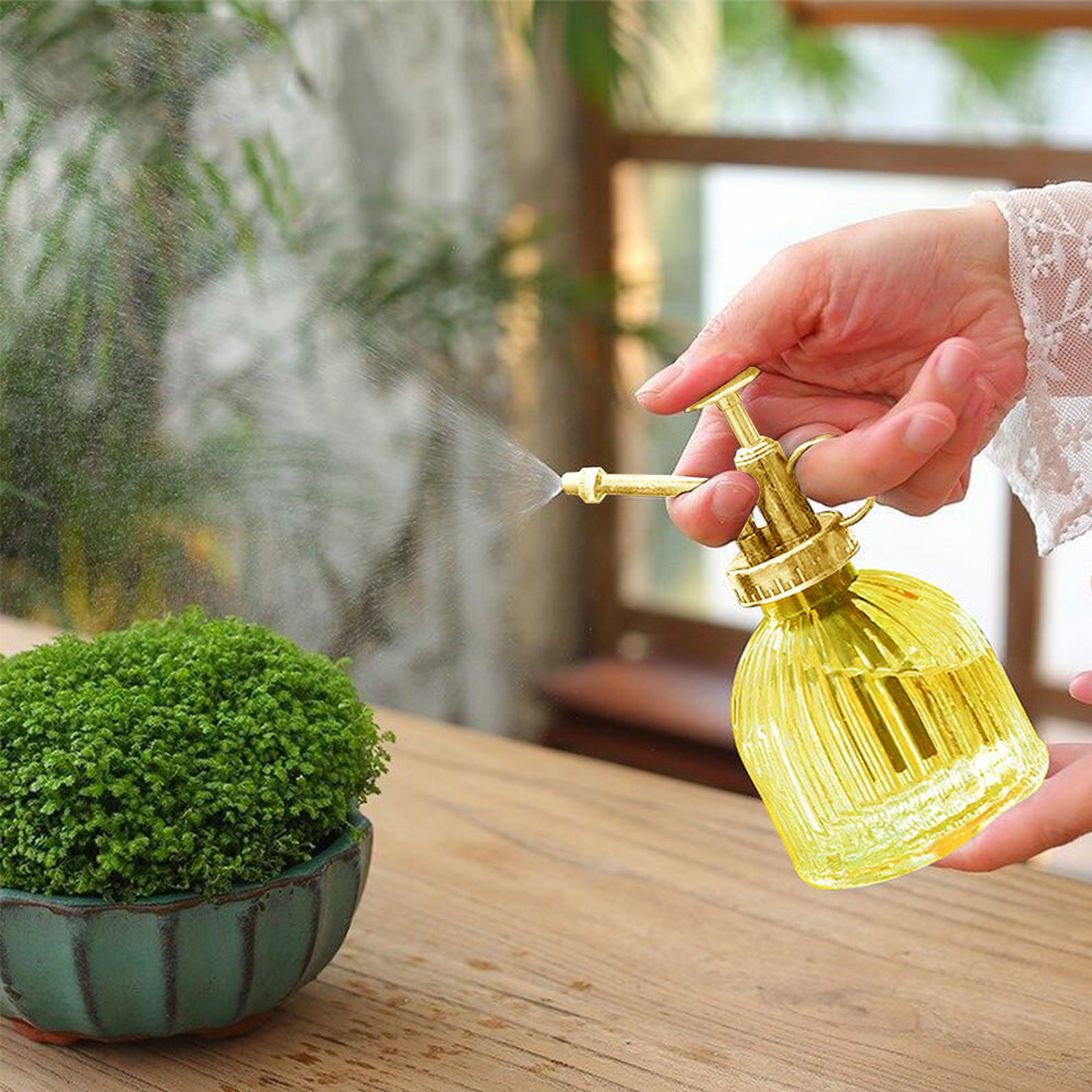 観葉植物 霧吹き おしゃれ スプレー ミスト ガラス 送料無料 高級感 じょうろ 水差し 園芸用霧吹き 園芸用品 持ち運びやすい ガーデニング 鉢植え 水やり 散水用品 散水 屋外室内庭園 ガラス製 便利 使いやすい 家庭用