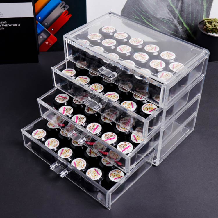ネイル アクリル収納ケース カラージェル ネイル収納 収納ケース 中心可視 チアジェル ジェル 4段 ネイ..