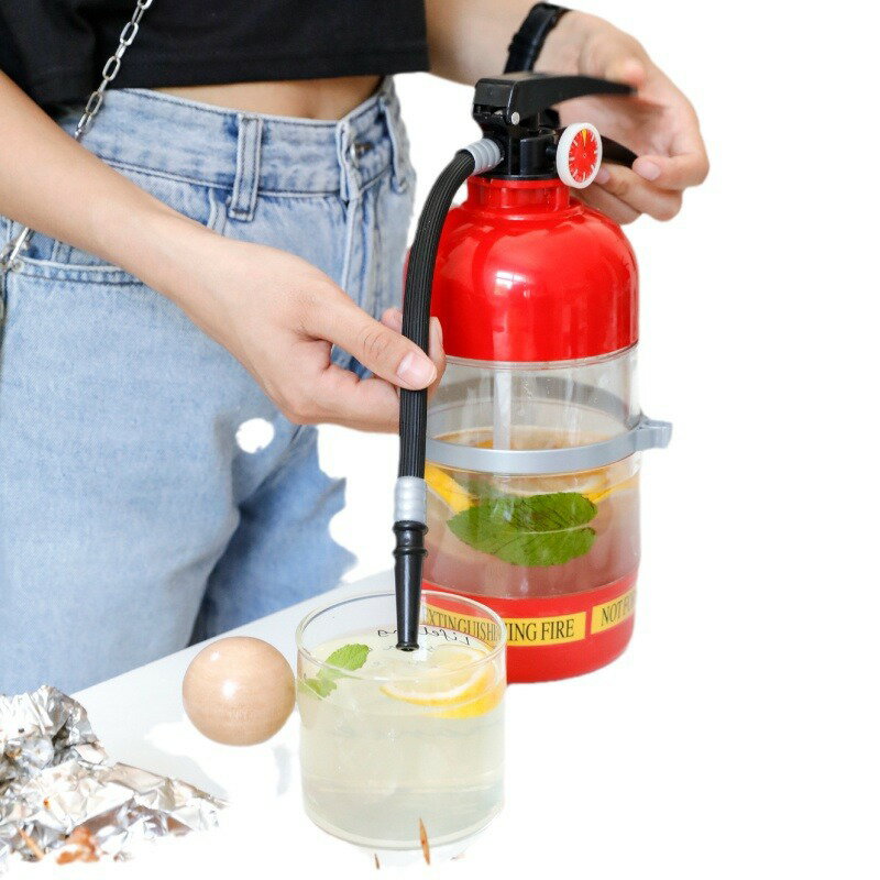 Rakuten - 消火器ビール樽 冷水筒 水 麦茶ポット 冷水ポット 消火器のワインやドリンクのディスペンサー、パーティー ビールと水のディスペンサー、ビール樽 バー 飲料 酒 ドリンクのディスペンサー 1.5L容量 水差し お茶ポット ドリンクサーバー