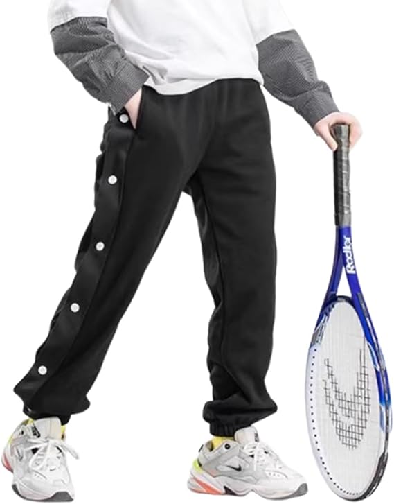 smilecoco楽天市場店のスウェットパンツ キッズ バスケ ジャージ 裾ボタン 春 夏 秋 冬 ジョガー 110-170 ジュニア 男女兼用｜アングル2