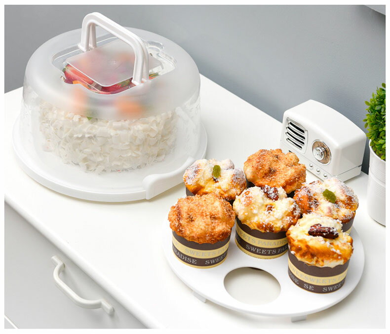 ケーキケース ケーキの鮮度保持収納ボックス 7位紙コップケーキボックス 透明プラスチック ほこり防止 ..