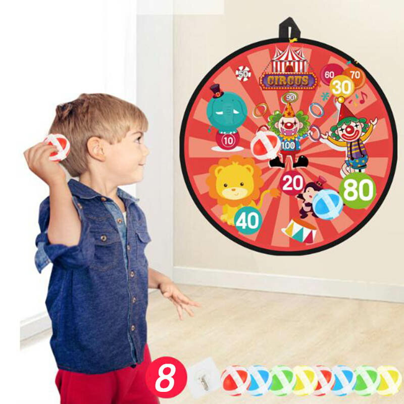 ダーツボード 粘着ボール ダーツオモチャ おもちゃ キャッチボール 投げボール8個 子供用 大人ダーツボード 室内玩具 投げゲーム 疲労を和らげる競技・練習 多人ゲーム 折畳み 子供の日 誕生日 クリスマス プレゼント