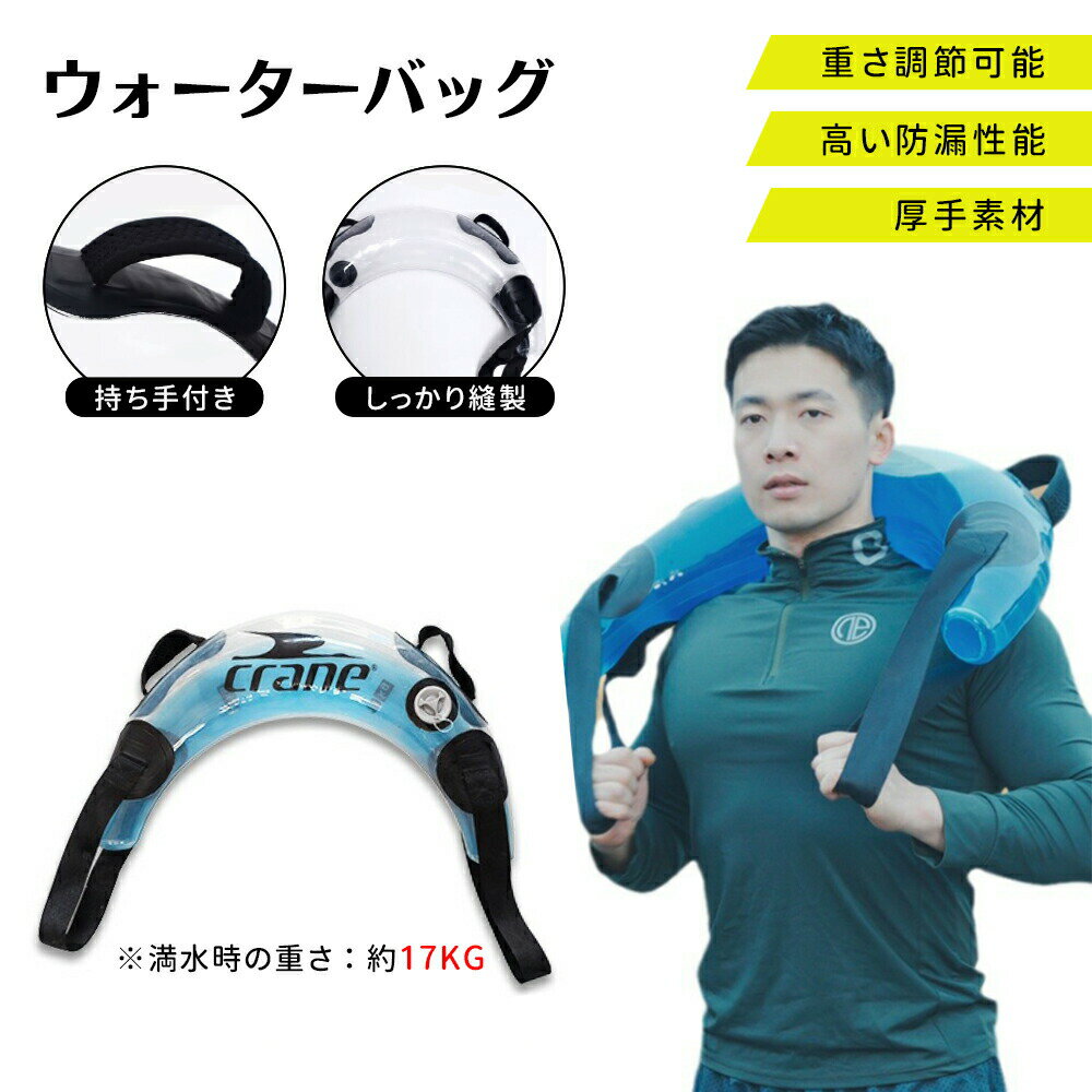ウォーターバッグ 体幹トレーニング 最大17kg コアトレーニング 透明 取っ手付き トレーニング 体幹 筋力 筋トレ トレーニング器具 室内 運動器具 筋トレグッズ ウエイトトレーニング 筋力トレーニング スポーツ 水を入れる 重量トレーニング フィットネス 水注入 ジム