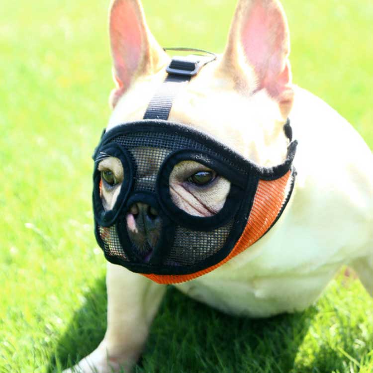 犬 口輪 短頭種 短い鼻の犬 マズル 無駄吠え 防止口輪 拾い食い止め 噛みグセ メッシュ素材 通気性抜群..