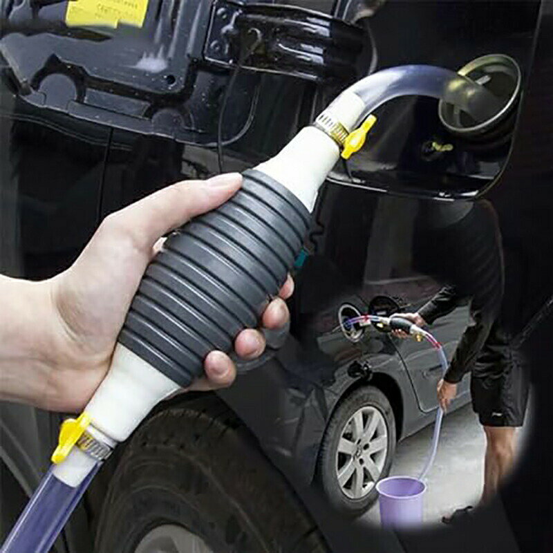 Rakuten - 手動ポンプ ガソリンポンプ ガソリン用 抜き取りポンプ 各車種汎用 固定金具2つ付き 油漏れません