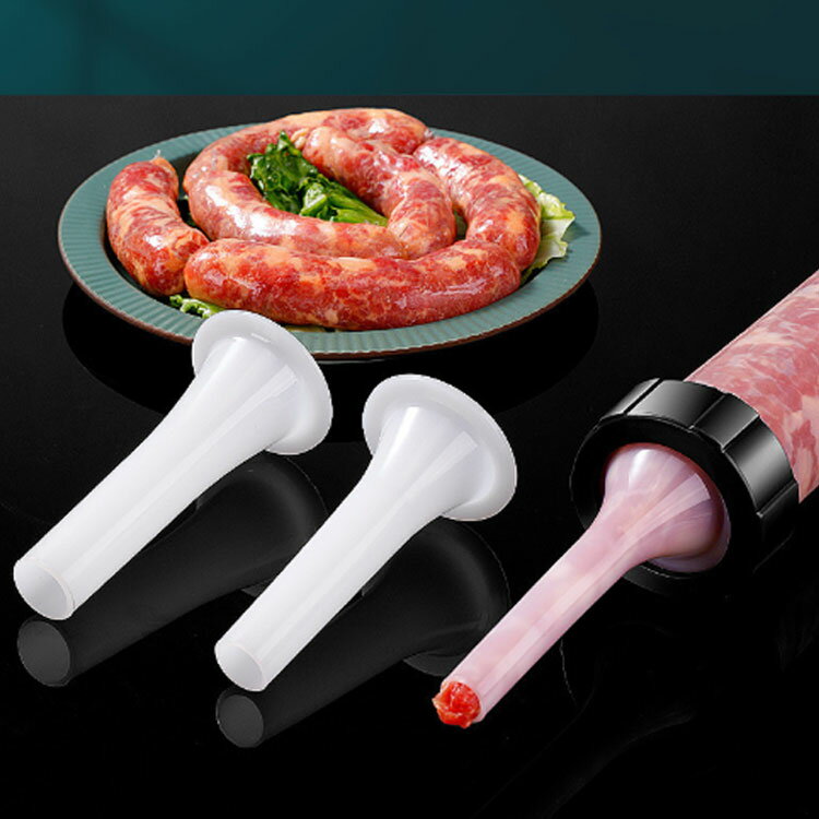 Set - ソーセージメーカー ソーセージ充填装置 肉充填 ソーセージスタッファー お手入れが簡単 ソーセージマシン 4点セット 手作り 家庭用 4点セット 手つくり 腸詰め器 ソーセージ充填機 手動サラミメーカー 手動小型ソーセージ充填機 キッチン用品