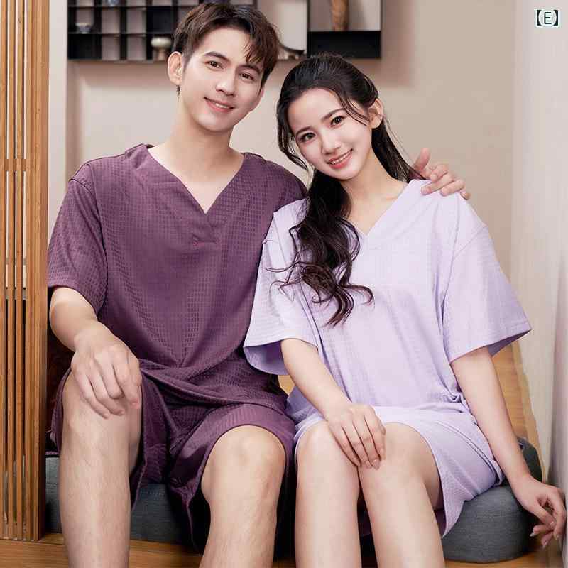 サウナスーツ 男女兼用 カップル ペア セットアップ 綿素材 高級感 エステ マッサージ スパ 温浴ウェア リラックスウェア 大きいサイズ ゆったり 半袖 五分丈パンツ ハーフパンツ 伸縮性 快適な着心地の商品画像