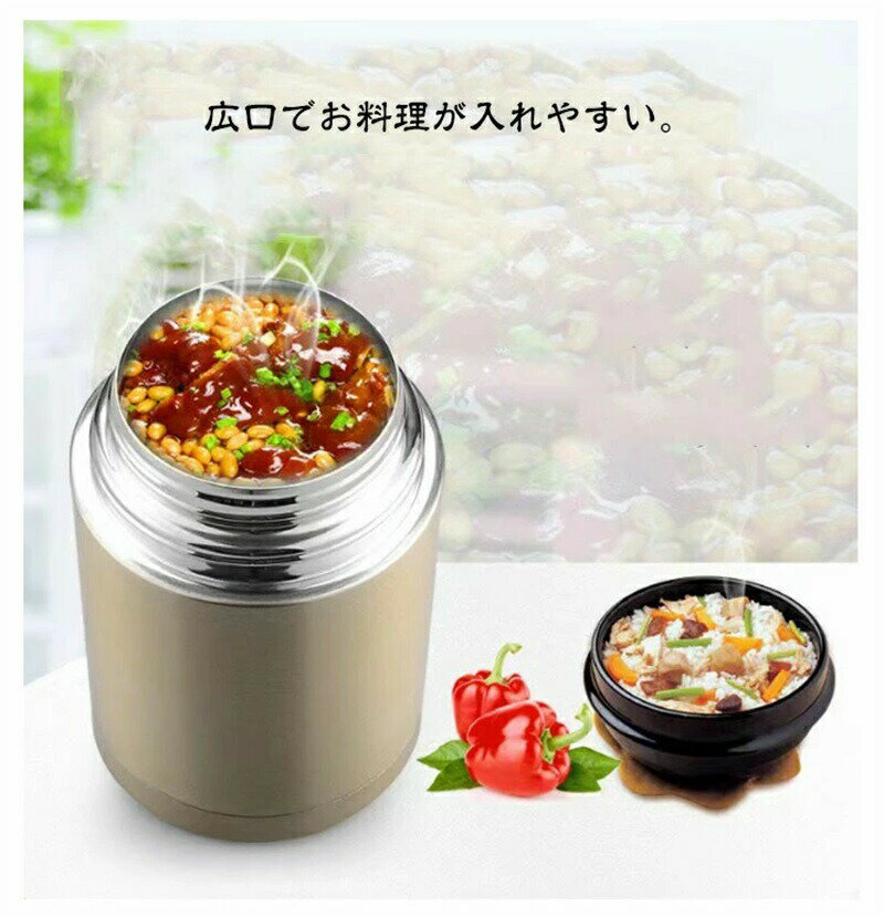スープジャー 大容量 800ml 1000ml 保温 保冷 お弁当 ランチジャー 真空断熱 ステンレス スープボトル スープカップ バッグ付き 弁当箱 保温ランチジャー 水筒 ランチ スープ 持ち運び ハンドル付き 保温 キャンプ アウトドア 通勤 通学 シンプル 使いやすい ギフト 送料無料