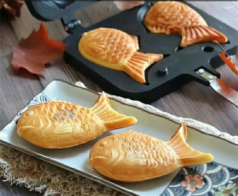 たい焼き器 家庭用 たい焼き機 フライパン ガス火対応 たい焼き メーカー 直火 フッ素加工 フッ素樹脂加工 鯛焼き器 たいやき タイ焼き 鯛焼き