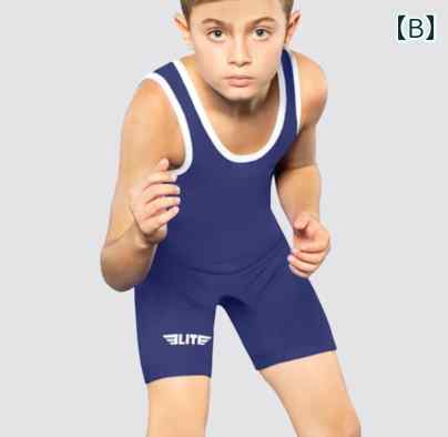 レスリング シングレット ジュニア フィット おしゃれ 夏 子供 ウエイトリフティング ジャンプスーツ ノースリーブ 水泳 ランニング 赤 緑 青 2