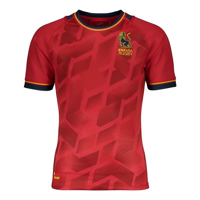 National Teams - ラグビーウェアジャージ スペイン半袖シャツ トレーニングウェア練習用 スポーツウェアメンズレディース 男女兼用幅広いサイズ展開 軽量薄手通気性素材 快適カジュアルユニフォーム