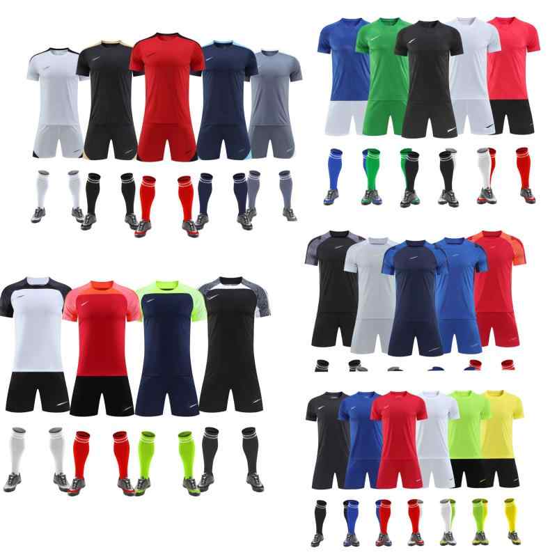 Soccer - サッカーユニフォーム 半袖トレーニングシャツメンズ チームプラクティスシャツ練習着 スポーツウェア運動着部活動用 試合大会合宿遠征用吸汗速乾素材 通気性快適軽量爽快ドライ加工 プリントカジュアル