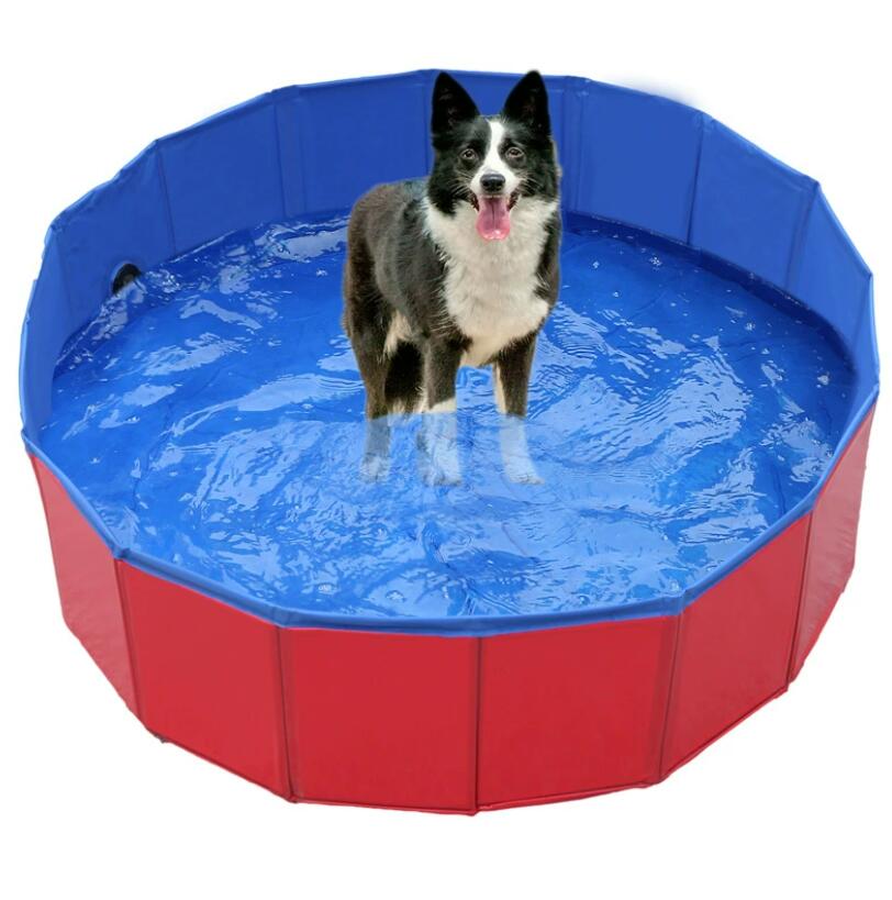 Rakuten - 【送料無料】子供プール 空気入れ不要 160cm プール ベビー用 ペット 犬 バスタブ ビニールプール ベランダ 折り畳み プール 冬 日光浴 バスグッズ ベビー キッズ 子供用 プール 持ち運び 夏 水遊び 犬猫 お風呂用 屋内 屋外 収納便利 暑さ対策