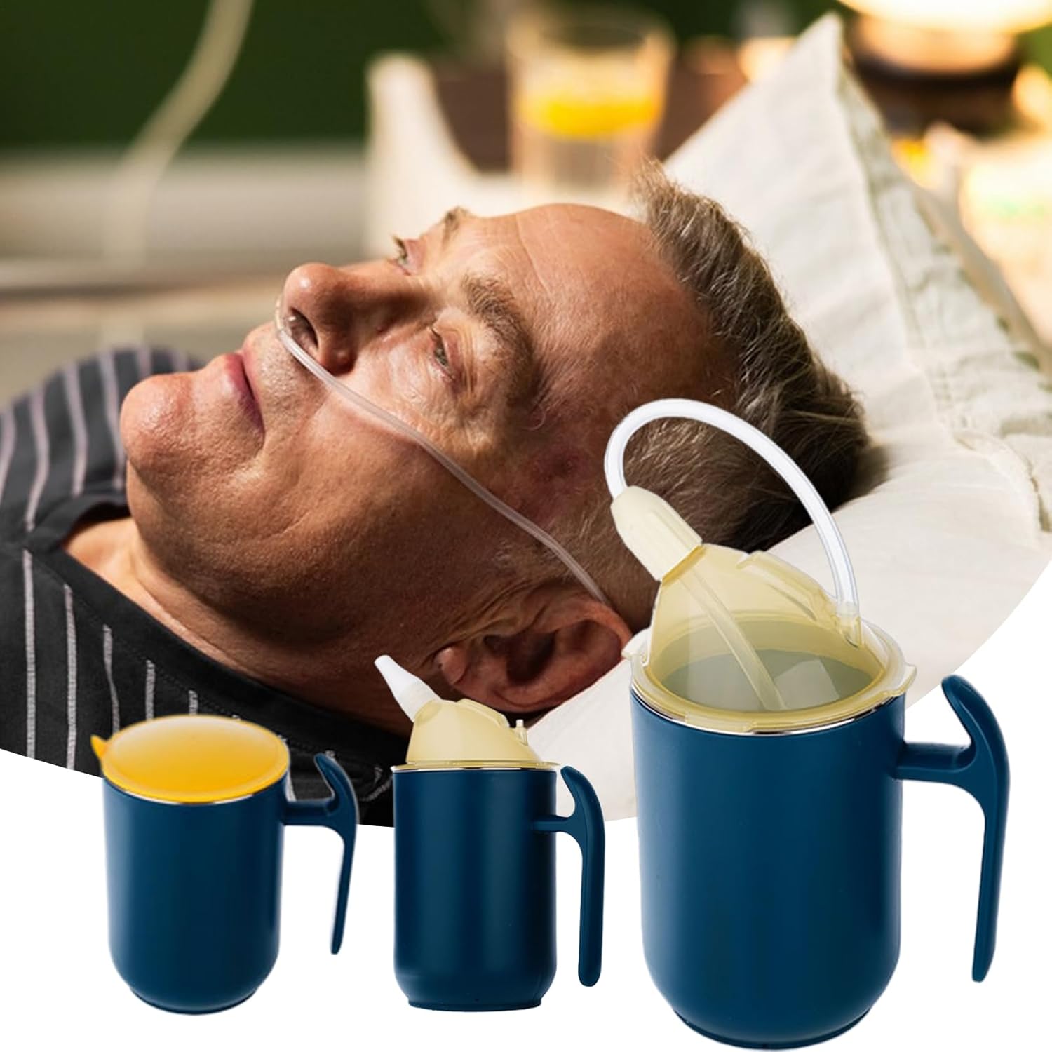 Rakuten - 高齢者用漏れ防止カップ 安全な飲み物カップ | 飲み物用こぼれ防止マグ 日常使用に適した供給品 ステンレス製で安全 日常使用に適した供給品 飲み物用こぼれ防止マグ |