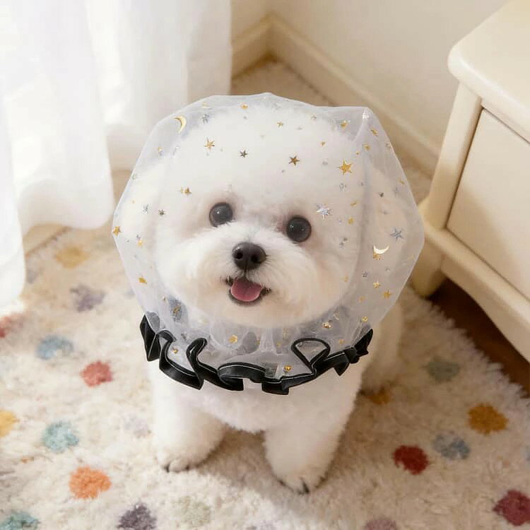 小型犬 汚れ防止 犬用メッシュヘッドカバー 拾い食い防止カバー 口輪 虫除け 舐め...