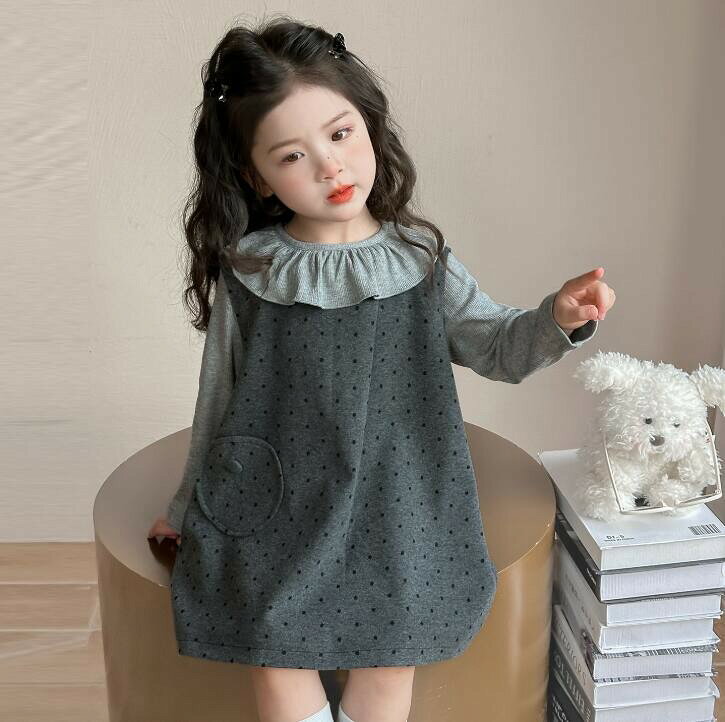 子供服 キッズ 女の子 卒業式 スーツ フォーマル ワンピース 可愛い 無地 おしゃれ ベスト ワイドパンツ 長袖 カジュアル お姫様 グレー 女児 旅行 通園 通学 春着 秋着 送料無料