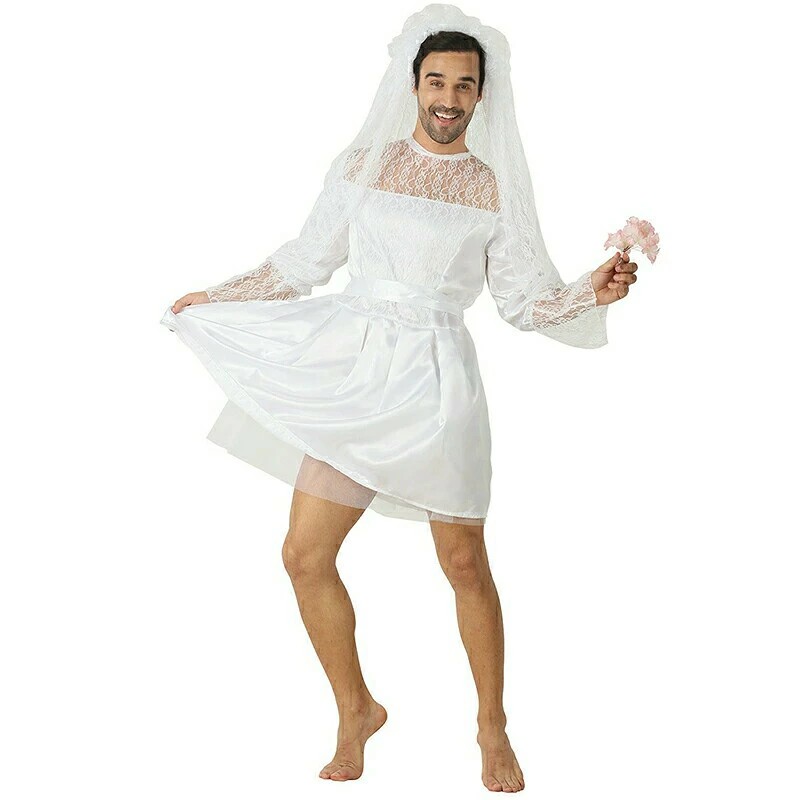 Halloween Vestido de boda Hombres Novia Adulto Hombres Cosplay Vestido Vestido de fiesta Eventos Navidad Vestido de Navidad Festival Académico Teatro Máscara Fotografía Vestido de espectáculo — vista 3