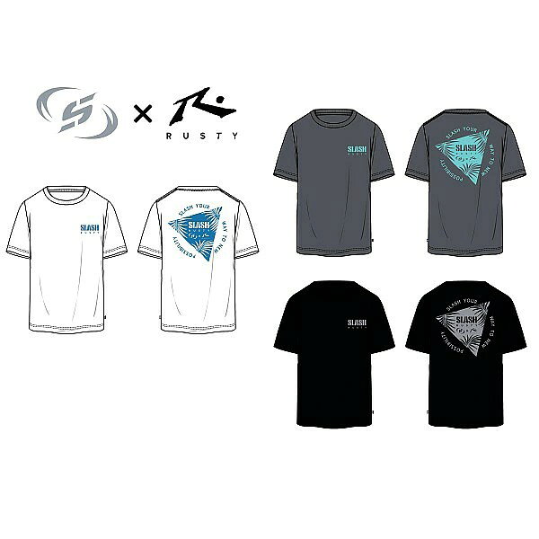 Tシャツ RUSTYコラボ SLASH (スラッシュ) タイプB SL-269 送料無料