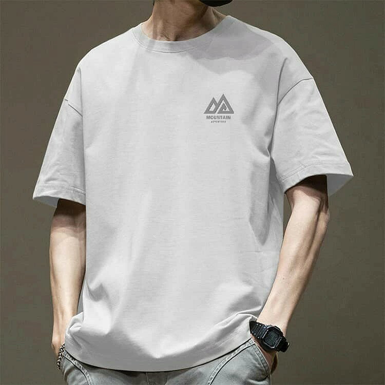 トップス Tシャツ 半袖Tシャツ 半袖 カットソー 無地 綿 コットン混 クルーネック ゆったり カジュアル ストリート シンプル 通学 通勤 春 夏 送料無料 — vista 2