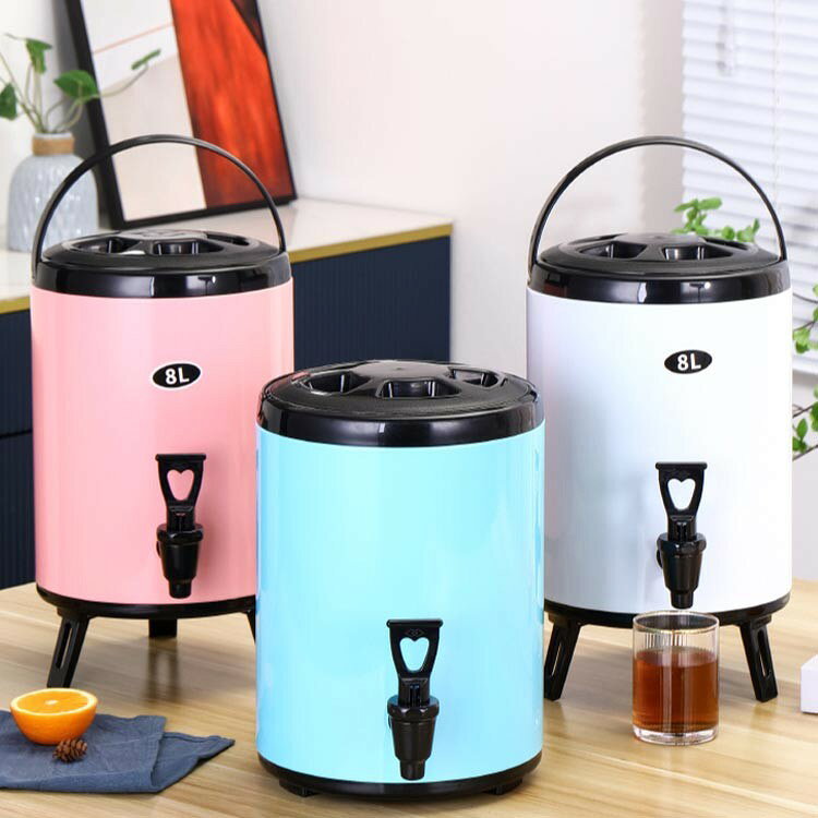 smilecoco楽天市場店の給水タンク 6L 大容量 断熱 ウォータータンク 保冷 保温 真空構造 広口 ステンレス 蛇口付き ポット ドリンクサーバー ピッチャー ウォータージャグ 8L 部活 スポーツ アウトドア｜アングル3