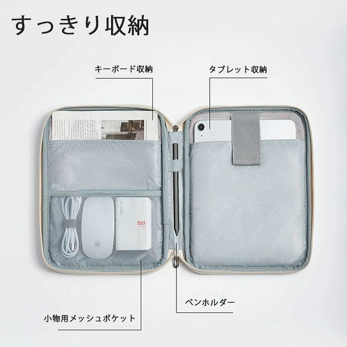 薄型タブレットケース iPadケース iPad Pro Air mini PUレザー ガジェットポーチ 防水 おしゃれ かわいい ペン収納 小学生 子供 通学 通勤 ビジネス 耐衝撃 軽量 撥水 バッグインバッグ インナーケース 7.9 10.2 10.9 11 12.9 13.2 インチ レディース メンズ プレゼント smiledayshop-10001257 スマイルデ-ショップ サンプル画像3