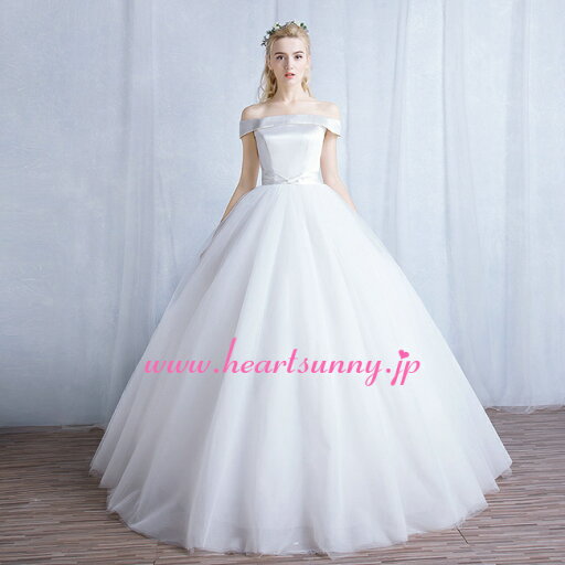 ウェディングドレス プリンセス☆B148☆光沢サテンオフショルダー 編み上げ 簡潔タイプ☆HeartSunny【RCP】サイズオーダーメイド/結婚式/披露宴/二次会/大きい/小さい/ロングウエディングドレス/パーティードレス/ブライダル/花嫁/格安/激安 ウェディングドレス プリンセス☆B148☆光沢サテンオフショルダー 編み上げ 簡潔タイプ☆HeartSunny【RCP】サイズオーダーメイド/結婚式/披露宴/二次会/大きい/小さい/ロングウエディングドレス/パーティードレス/ブライダル/花嫁/格安/激安