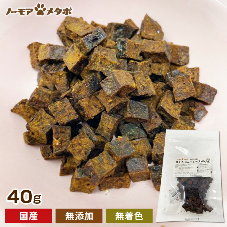 犬 ペット おやつ 無添加 国産 おいしい マグロ ミニキューブ 40g 無着色 鮪 送料無料