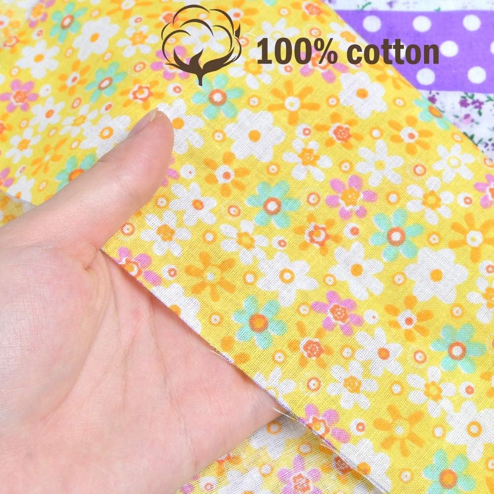 スマイルファミリーライフの56枚入り はぎれセット 生地 布 花柄 綿100% はぎれ ストライプ水玉 パッチワークセット 25×25cm 可愛い はぎれ布セット 装飾 パッチワーク布 北欧 手作り DIY 手芸用 混合色｜アングル2