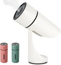 加湿器 卓上 小型 260mL 静音 USB給電 2段階調節 ミニ加湿器 LEDライト7色 空焚きを防止 車用加湿器 上下90°角度調節 車用 乾燥/花粉症対策...