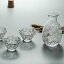 【ポイント 5倍UP !】6点セット 酒器セット 清酒カップセット 耐熱ガラス 酒器 酒盃 お猪口 徳利 日本..