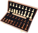 チェス盤セット 国際チェス 国際ゲーム 試合用 遊び チェス 折りたたみ式 ボックス付き 木製 子供大人向け 旅行 家庭 娯楽 （39X39X2.5cm）