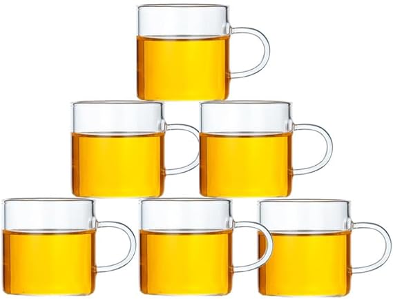 6個セット マグカップ、ドリンクップ、急須セット、耐熱ガラス、急須、ガラス急須、グラス、紅茶ポット