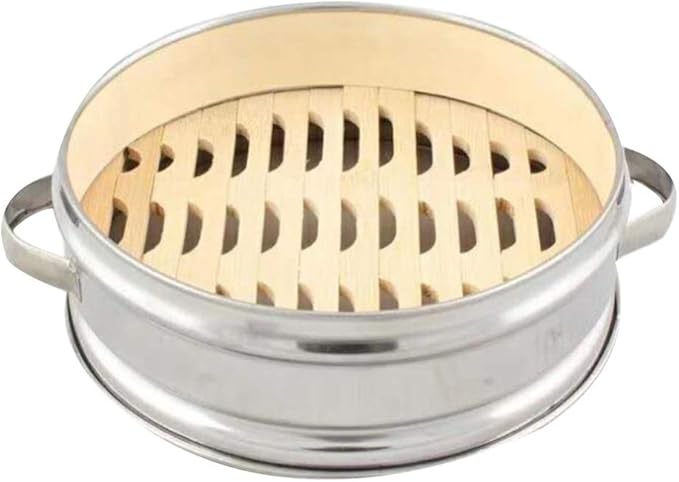 ハンドル付き ステンレス スティーマー蒸し器 餃子用 野菜蒸し器 野菜肉魚鶏 26cm