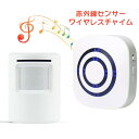 【時間限定! ポイント10倍!】ワイヤレスチャイム ドアベル 赤外線センサー 人感センサー チャイム 店舗 ワイヤレス 来客センサー 防犯センサー 赤外線センサー 動体検知 100°広角 3段階音量 38種音 工事不要 電池式 USB/AC給電 非接触 店舗用 介護用 家庭用(2)