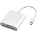 【2023新登場】SDカードリーダー iphone sdカードリーダー 2in1 TF SDカードカメラリーダー iPhone/iPadに適用 設定不要 双方向...