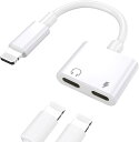 【2個セット】iPhone イヤホン 充電 2in1 変換 アダプタ 急速充電 イヤホン 同時 二股接続ケーブル iPhone 用 イヤホン 変換 ケーブル 通...