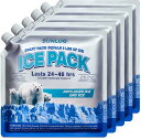 製氷袋【5枚セット】保冷剤 アイスパック ice bag 約2.5時間で凍結 氷 保冷 剤 長時間 繰り返し使用可能 ソフトタイプ 注水タイプ アウトドア キャ...